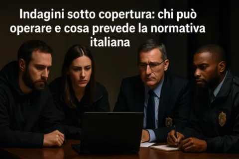 indagini sotto copertura